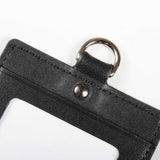 黑色職場必備筆插證件套，進口PU石頭紋仿皮、金屬扣環、筆插。