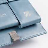 莫蘭迪藍優美交屋盒，鑰匙袋、印章袋、上下分隔版、名片袋X3