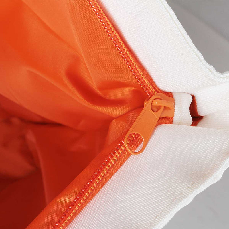 橘白帆布環保T型袋
