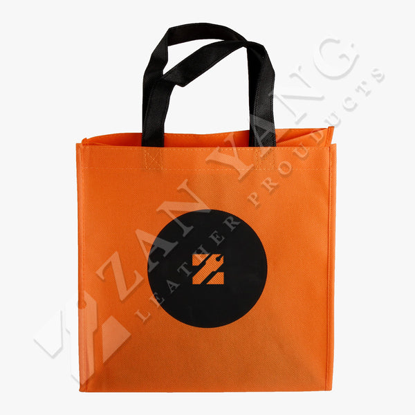 橙色活力立體袋，無紡布(不織布) 、網印
