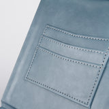 莫蘭迪藍優美交屋盒，印章袋、上下分隔版、名片袋