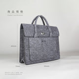 羊毛氈轉扣立體袋