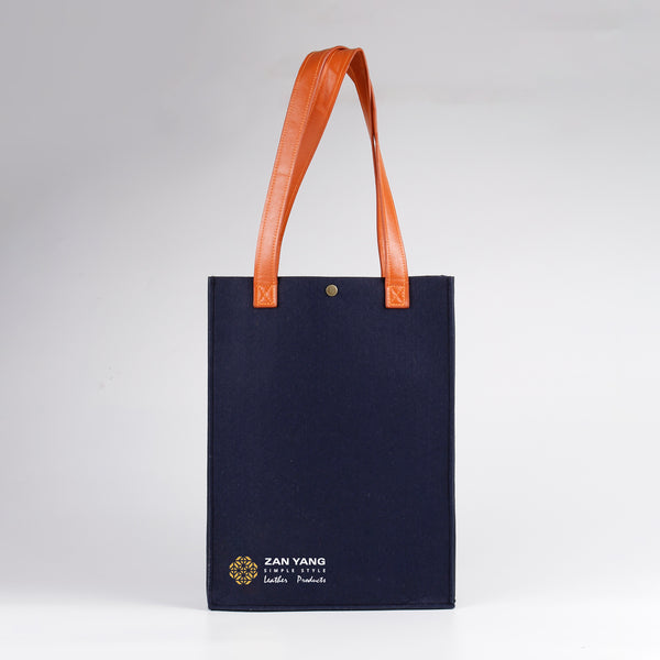 石碇藍_羊毛氈環保袋