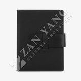 玄色穿式舌袋護照夾