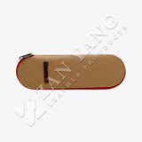 水洗牛皮 圓角筆袋