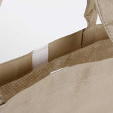 奶茶色網印平面袋_無紡布環保購物提袋