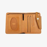 創意壓扣舌帶短夾