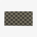 大格子雙色長夾