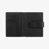 玄色穿式舌袋護照夾