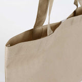 奶茶色網印平面袋_無紡布環保購物提袋