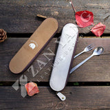 水洗牛皮 文具袋