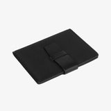 玄色穿式舌袋護照夾