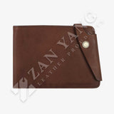 創意壓扣舌帶短夾