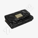 格菱紋精緻短夾