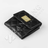 小巧格菱紋短夾