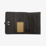 新穎壓扣舌帶短夾