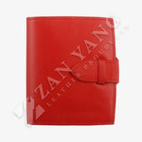 耀眼紅簡約短夾