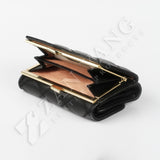 格菱紋精緻短夾