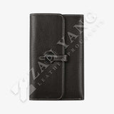 新穎壓扣舌帶短夾