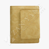 多功能計算機三折活頁工商日誌，計算機、多功能內側口袋、名片卡袋、隱形磁扣