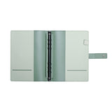 柔和綠活頁商務工商日誌/筆記本