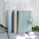 柔和綠活頁商務工商日誌/筆記本