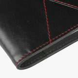 交叉線條設計工商日誌，進口仿PU皮紋、低調奢華、烙印、雙色包邊、細節