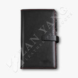 商務黑仿皮革工商日誌，精美厚實的抽拉禮盒、搭配商務黑仿皮革質感，商業送禮或自用兩相宜