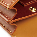 皮製復古交屋包