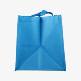 清澈海洋藍立體袋，無紡布、素色。