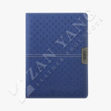 靛藍格紋精裝工商日誌