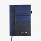 藍色精湛深海精裝工商日誌/筆記本