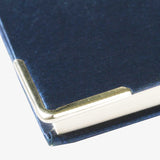 藍色亮面仿布紋 搭配金屬工藝邊框  專業有力 優雅設計