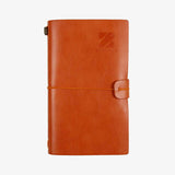 鬆緊帶綁繩簡約式工商日誌，焦糖棕、精緻質感手札工商日誌、進口真皮紋 多色可選。