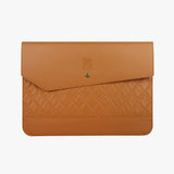 厚實PU菱格紋手拿合約包