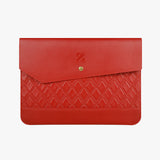 厚實PU菱格紋手拿合約包