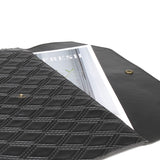 厚實PU菱格紋手拿合約包