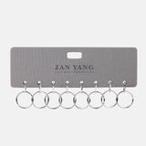 冷石灰皮革_8孔鑰匙牌