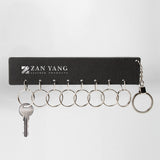 黑色皮革_8孔鑰匙牌