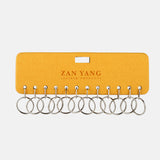 亮麗黃斜布紋_12孔鑰匙牌