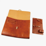 皮製復古交屋包