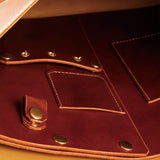 皮製復古交屋包