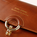 皮製復古交屋包