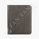 灰木紋簡素交屋拉鍊包