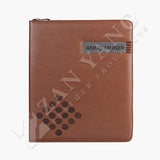 栗子棕格調拉鍊交屋包