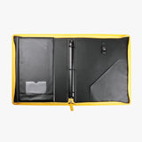 閃亮交屋拉鍊包，LOGO烙印、壓印、燙色、拉鍊、立體資料袋、鑰匙牌皮扣、A4資料袋三孔活頁夾、開窗名片套