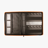 溫暖提把拉鍊交屋包，金屬銘板、拉鍊、立體資料袋、A4資料袋四孔活頁夾、開窗名片套、拉鍊資料袋、鑰匙皮扣