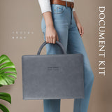 馬皮紋提把拉鍊交屋包