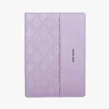 簡約菱格紋活頁工商日誌-筆記本