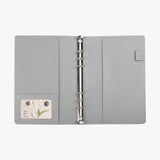 簡約菱格紋活頁工商日誌-筆記本